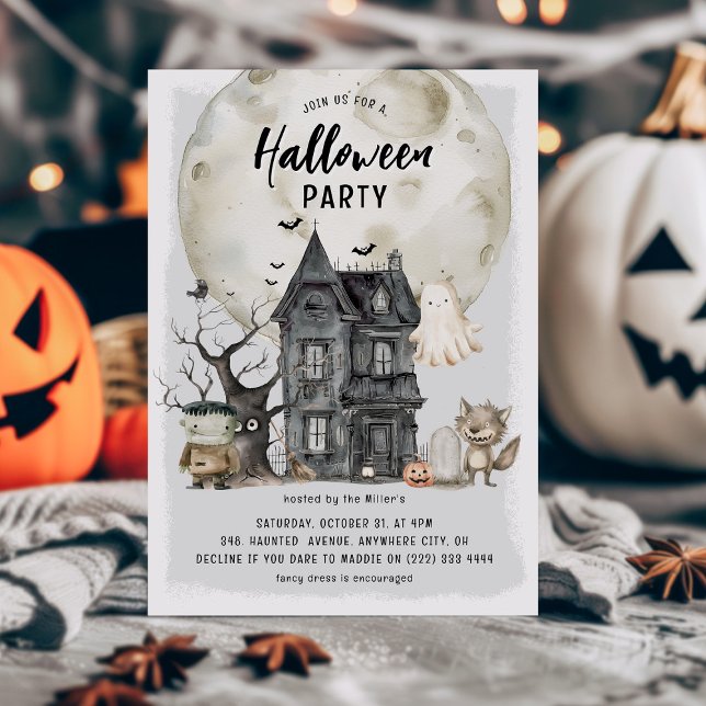 Invitation Soirée d'Halloween pour enfants Spooktacular (Créateur téléchargé)