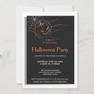Invitation Soirée d'Halloween sombre