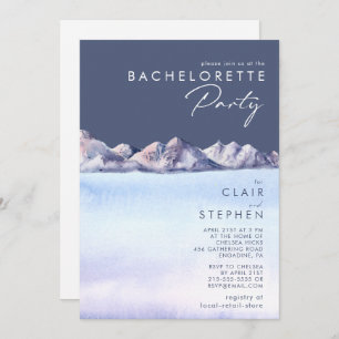 Invitation Soirée d'hiver Mountain Soirée de Bachelorette