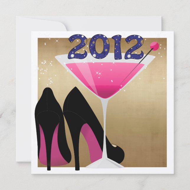 Invitation Soirée du Nouvel An (Devant)