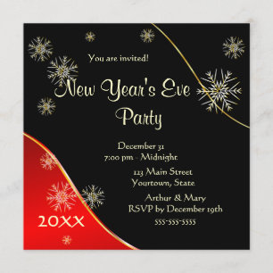Invitation Soirée du Nouvel An 2020