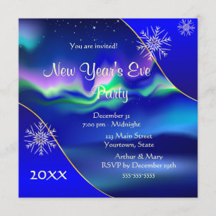 Invitation Soirée du Nouvel An 2020 sous les lumières du Nord
