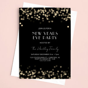 Invitation Soirée du Nouvel An Moderne