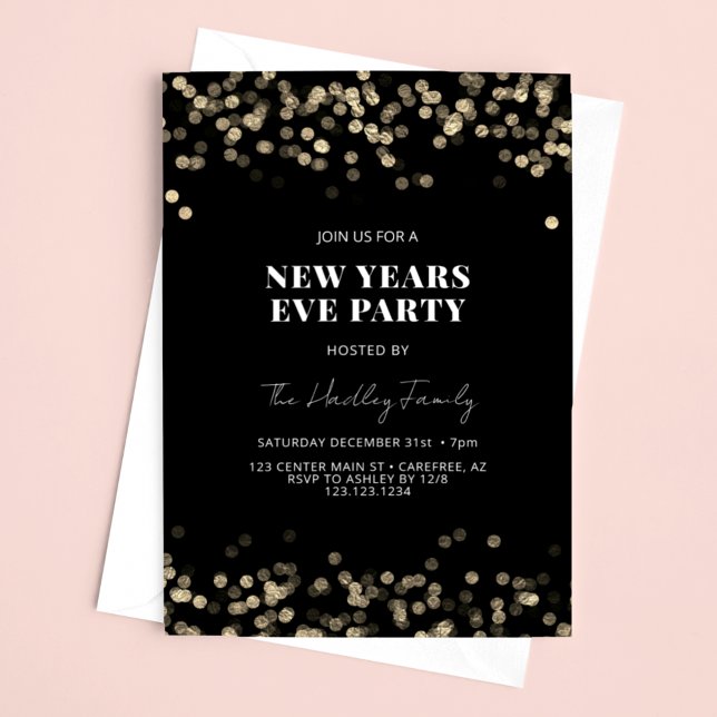 Invitation Soirée du Nouvel An moderne (Créateur téléchargé)
