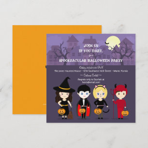 Invitation Soirée éffrayante Halloween