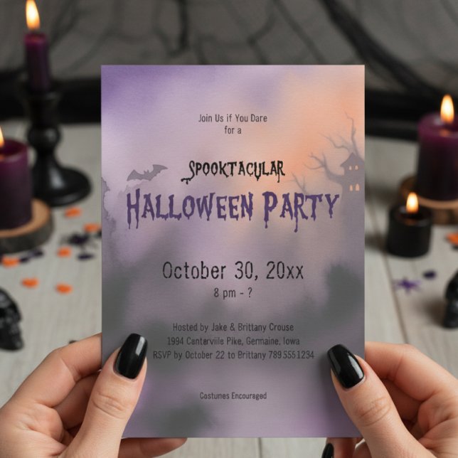 Invitation Soirée Éffrayante Spooktacular (Créateur téléchargé)