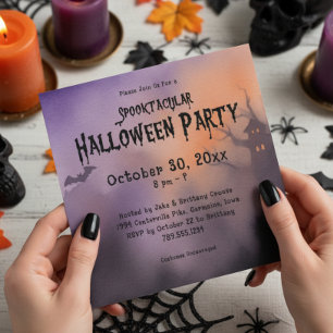 Invitation Soirée Éffrayante Spooktacular