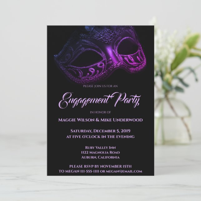 Invitation Soirée Élégante (Debout devant)