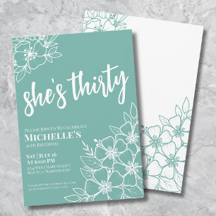 Invitation Soirée élégante 30e fête d'anniversaire