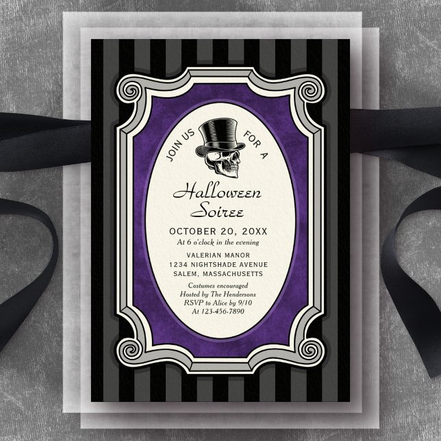 Invitation Soirée élégante de Halloween (Créateur téléchargé)