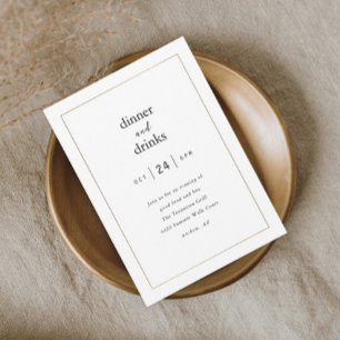 Invitation Soirée élégante moderne