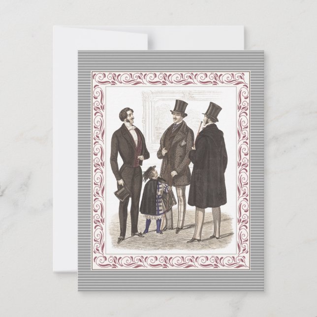 Invitation Soirée élégante pour Messieurs seulement (Devant)