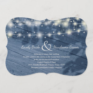 Invitation Soirée Enchantée Fée Lumières Bois Mariage Invitat