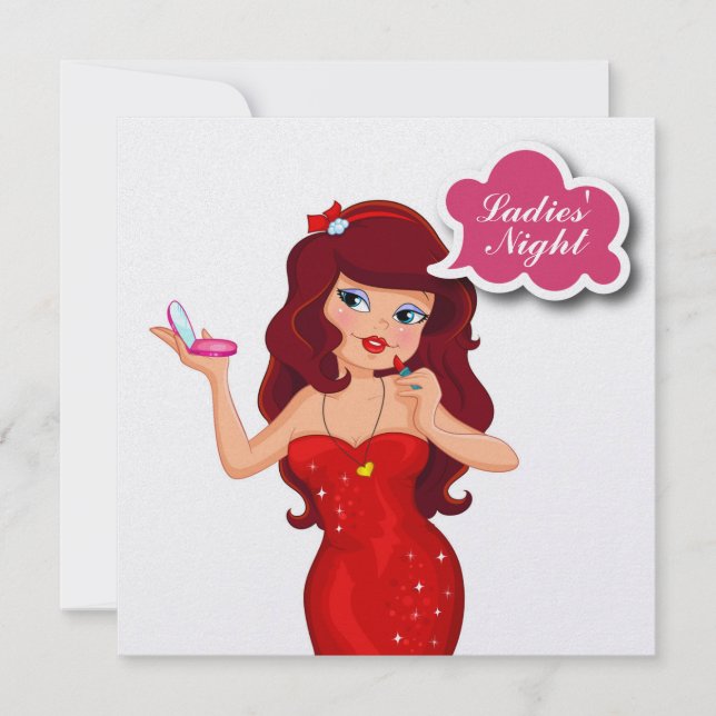 Invitation Soirée entre filles - SRF (Devant)