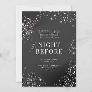 Invitation Soirée Étincelle Au Charbon Avant Le Dîner De La R