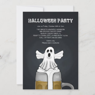 Invitation Soirée Fantôme d'Halloween