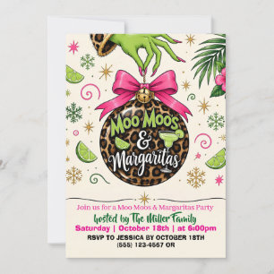 Invitation Soirée Filles Moo Moos & Margaritas