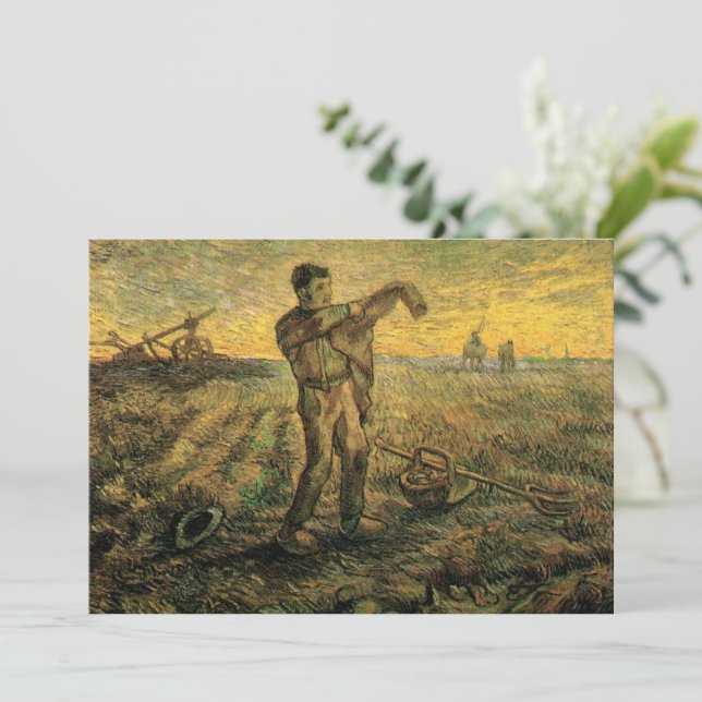 Invitation Soirée - Fin de journée de Vincent van Gogh (Debout devant)