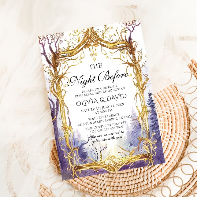 Invitation Soirée Forêt Magique Enchantée Avant La Répétition (Créateur téléchargé)
