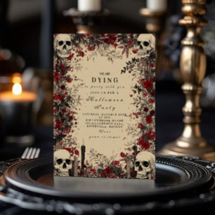 Invitation Soirée Gothique aux Chandelles Macabres