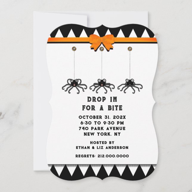 Invitation Soirée Halloween (Devant)