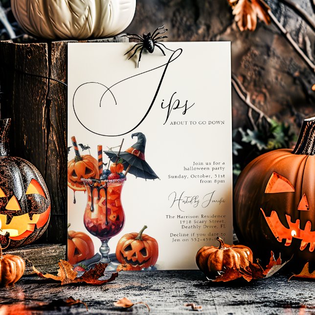 Invitation Soirée Halloween à Descendre en Boisson (Créateur téléchargé)