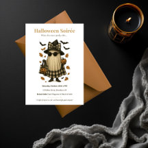 Invitation Soirée Halloween Dark Elegance | Épouva