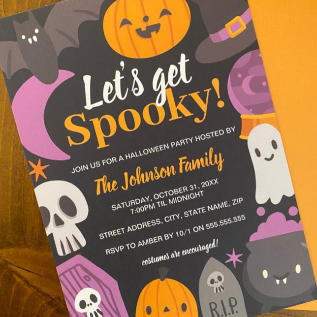 Invitation Soirée Halloween Débarrassons-nous de Mignon (Créateur téléchargé)
