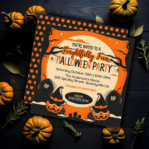 Invitation Soirée Halloween effrayante
