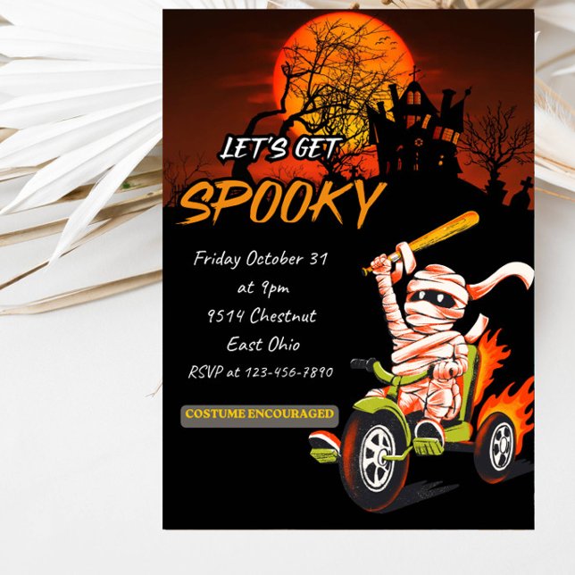 Invitation Soirée Halloween : Faisons Peur (Créateur téléchargé)