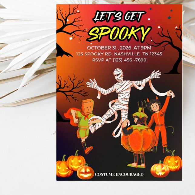 Invitation Soirée Halloween : Faisons Peur (Créateur téléchargé)