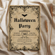 Soirée Halloween gothique vintage