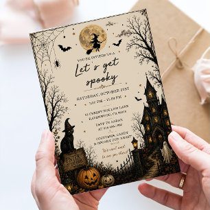 Invitation Soirée Halloween Gothique Vintage Faisons-nous Fil