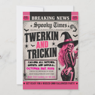 Invitation Soirée Halloween Trickin et Twerkin