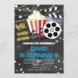 Invitation Soirée Jardin de soirée de Bovie Movies Anniversai