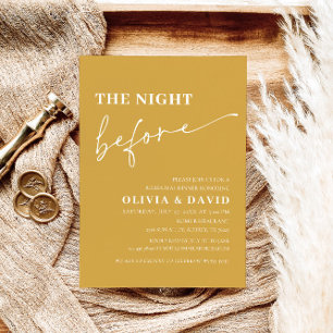 Invitation Soirée Jaune avant le dîner de répétition Invitati