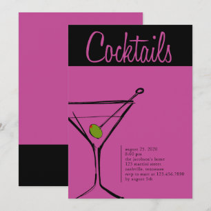 Invitation Soirée Martini