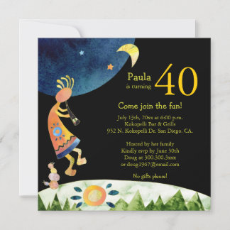 Invitation Soirée musicale Kokopelli 40e anniversaire