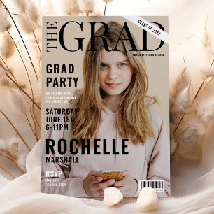 Invitation Soirée photo de couverture de magazine stylish