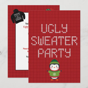 Invitation Soirée pull de Noël laid