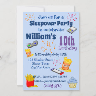 Invitation Soirée Pyjama