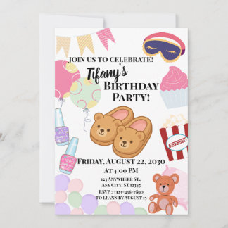 Invitation Soirée Pyjama