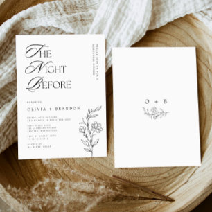 Invitation Soirée Rustique Moderne Avant Le Dîner De Répétiti