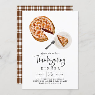 Invitation Soirée Rustique Thanksgiving