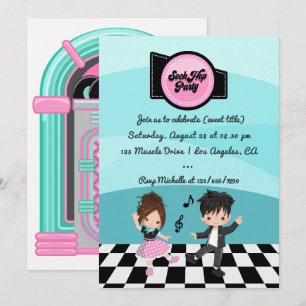 Invitation Soirée Sock Hop