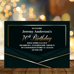 Invitation Soirée Soirée Soirée de l'Or Vert