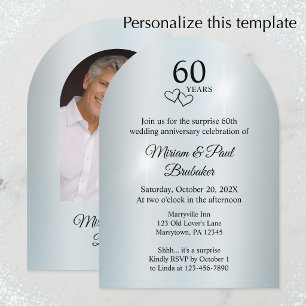 Invitation Soirée surprise pour le 60e anniversaire de la pho