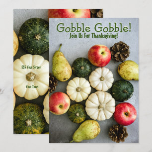 Invitation Soirée Thanksgiving