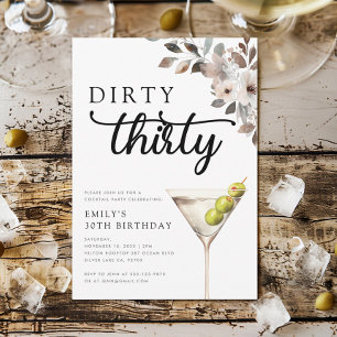 Invitation Soirée Trente 30e fête d'anniversaire