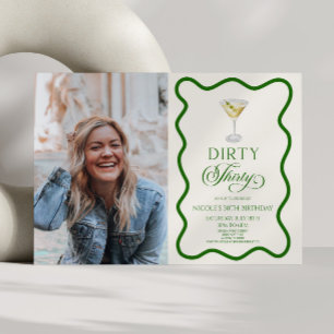 Invitation Soirée Trente Sale Martini 30e fête d'anniversaire